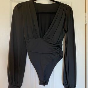 Black Long Sleeve Bodysuit